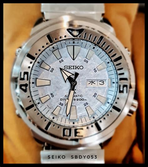 Seiko Prospex Ice Frost Baby Tuna SBDY053 .